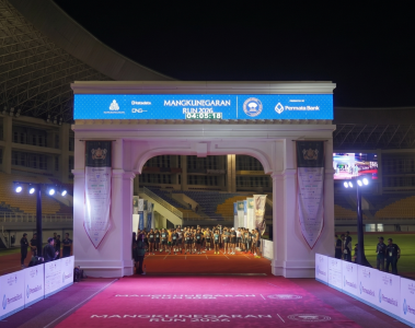Kondisi gate utama dalam kegiatan Mangkunegaran Run 2026 yang digelar pada Minggu (03/05/2026) pagi di Stadion Manahan, Kota Solo. Foto: Fandy Azmi