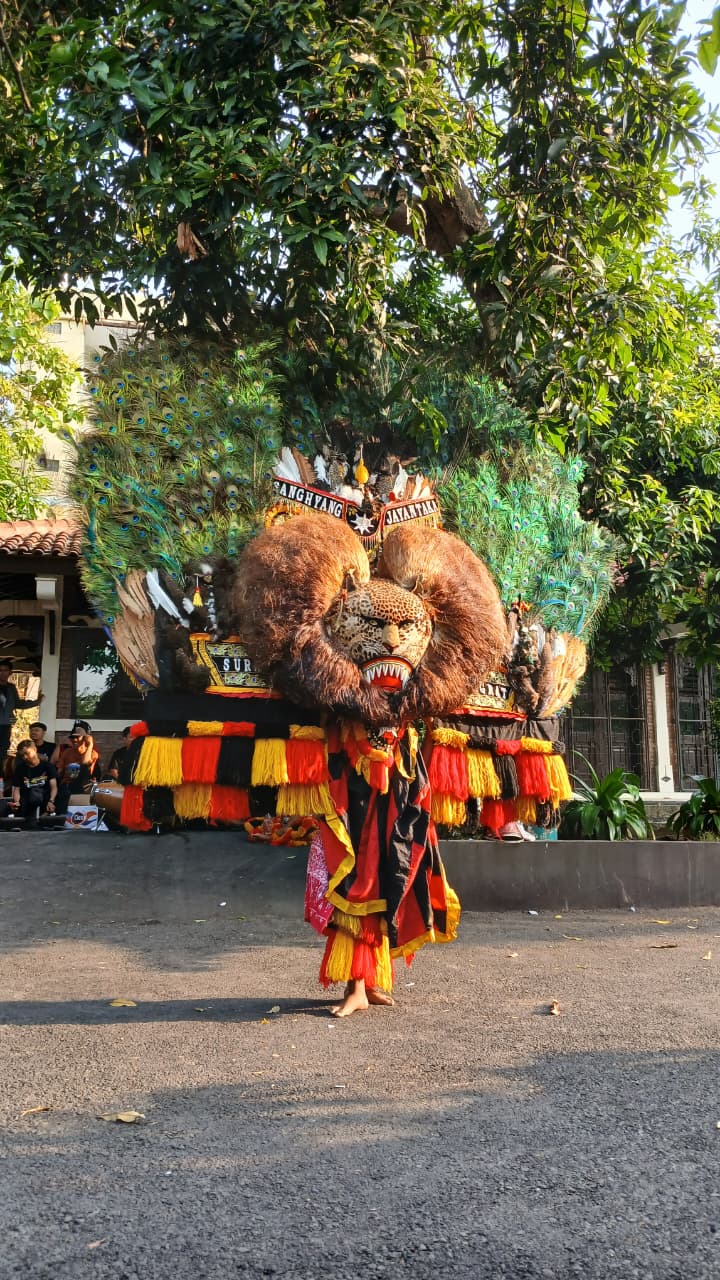 Penampilan seni Reog Ponorogo pada acara Sanggar Rasa 2026 di Taman Budaya Jawa Tengah, Surakarta. Foto: Dok. Panitia Sanggar Rasa 2026